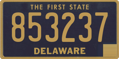 DE license plate 853237