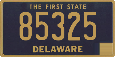 DE license plate 85325
