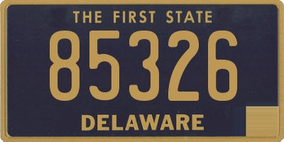 DE license plate 85326
