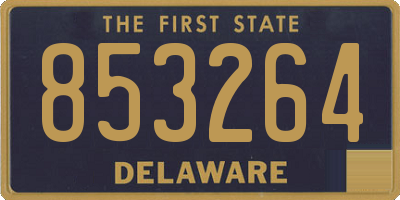 DE license plate 853264