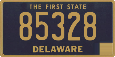 DE license plate 85328
