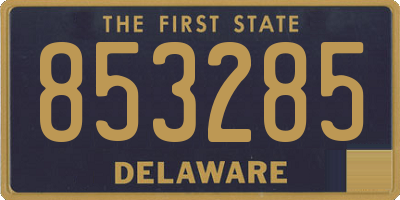 DE license plate 853285