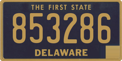 DE license plate 853286
