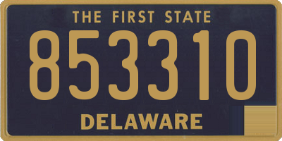 DE license plate 853310