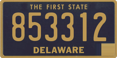 DE license plate 853312