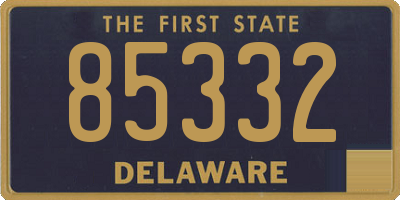 DE license plate 85332