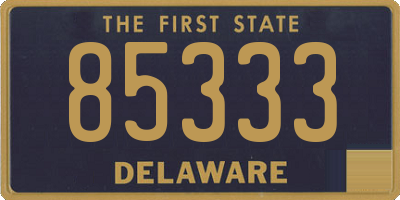 DE license plate 85333