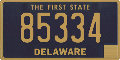 DE license plate 85334