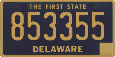 DE license plate 853355