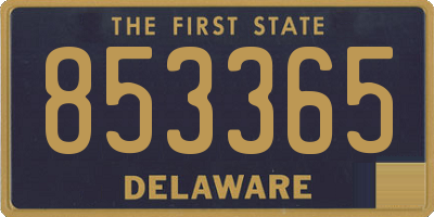 DE license plate 853365