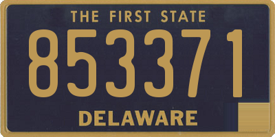 DE license plate 853371
