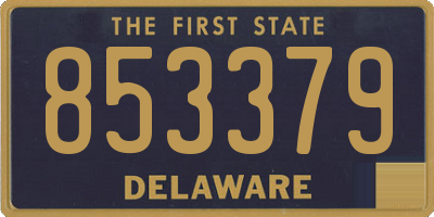 DE license plate 853379