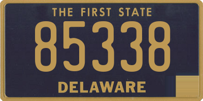 DE license plate 85338