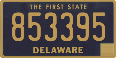 DE license plate 853395