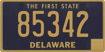 DE license plate 85342