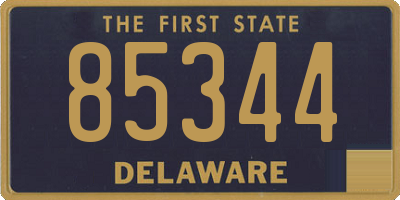 DE license plate 85344