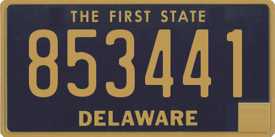 DE license plate 853441
