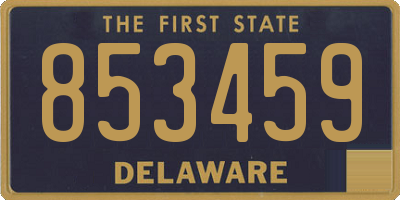 DE license plate 853459