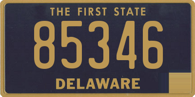 DE license plate 85346