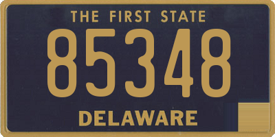 DE license plate 85348