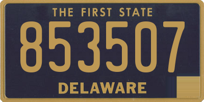 DE license plate 853507