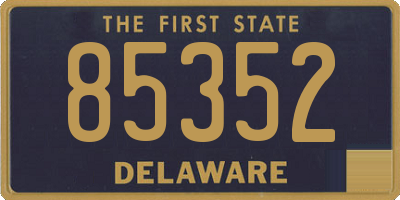 DE license plate 85352