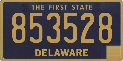 DE license plate 853528