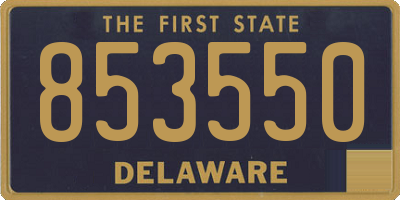 DE license plate 853550