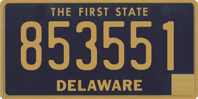 DE license plate 853551
