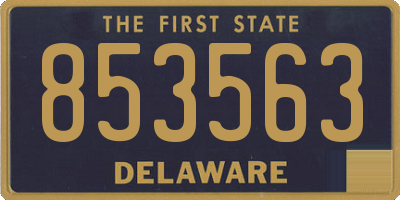 DE license plate 853563