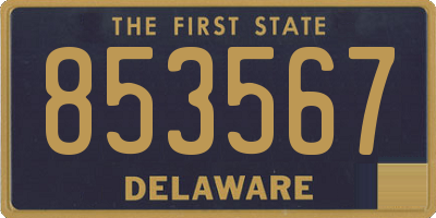 DE license plate 853567