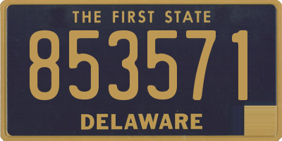 DE license plate 853571