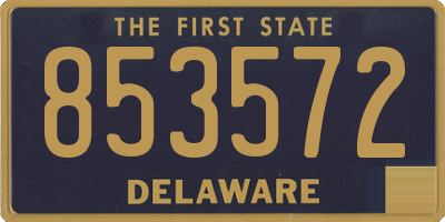 DE license plate 853572