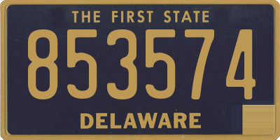 DE license plate 853574