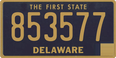 DE license plate 853577