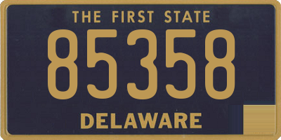 DE license plate 85358