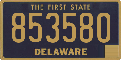 DE license plate 853580