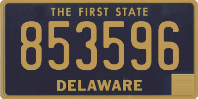 DE license plate 853596