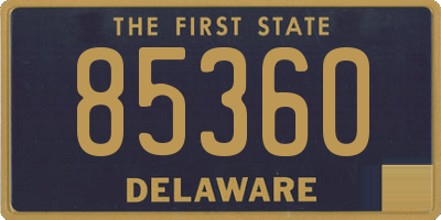DE license plate 85360