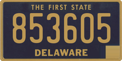 DE license plate 853605
