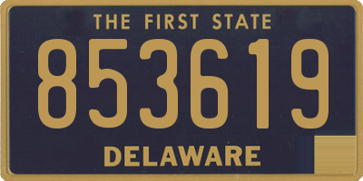 DE license plate 853619