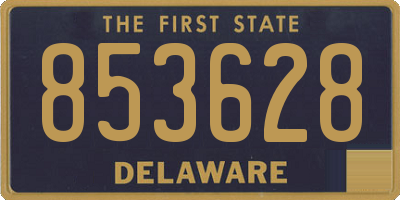 DE license plate 853628