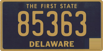 DE license plate 85363