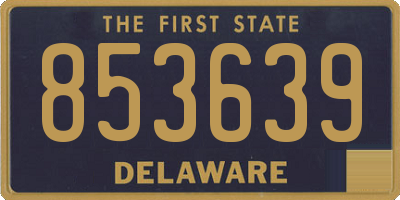 DE license plate 853639