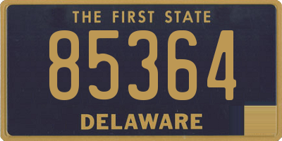 DE license plate 85364