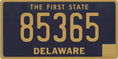 DE license plate 85365