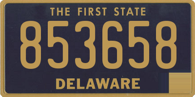 DE license plate 853658