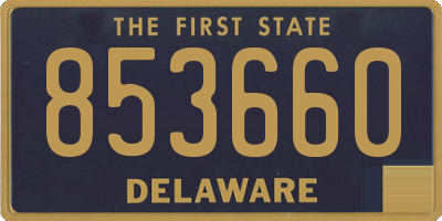 DE license plate 853660