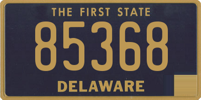 DE license plate 85368