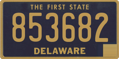 DE license plate 853682